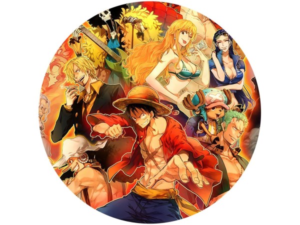 Tortenaufleger One Piece rund 20cm