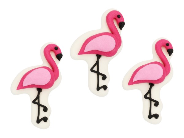 Zuckerdekor Flamingos flach 6 Stk