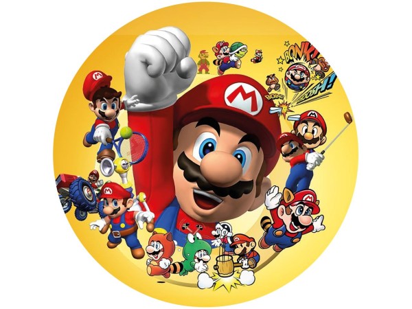 Tortenaufleger Super Mario rund 20cm