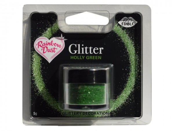 Edible Glitter - Holly Green - 5g RD