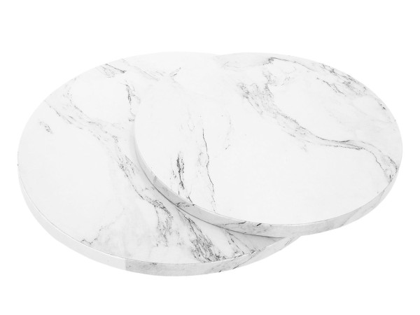 Kuchenplatte 12mm Marmor Weiß Rund Ø 30cm