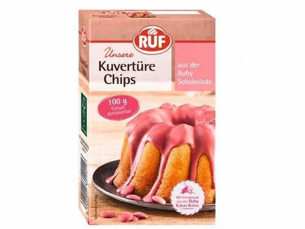 Kuvertüre Chips Ruby 100g