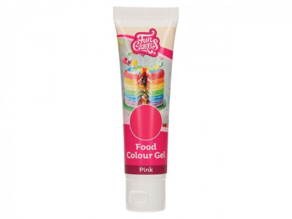 Edible FunColours Gel - Pink 30g - FunCakes