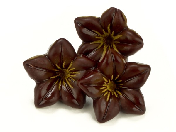 Schokoladen-Blüten Zartbitter 1 Folie