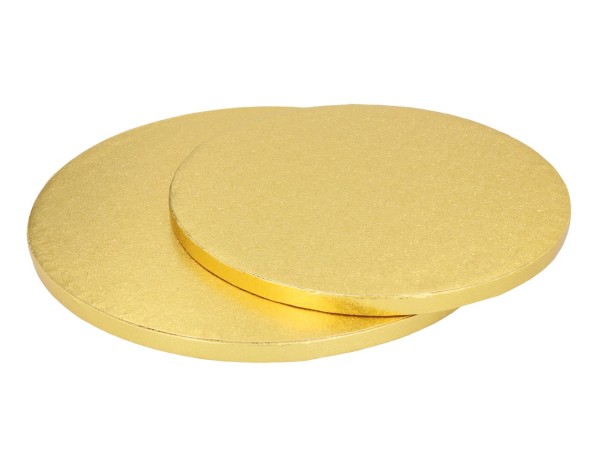 Goldene Kuchenplatte 12mm Rund Ø 30cm