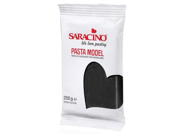 Schwarzer Modellierfondant Saracino Pasta Model - 250g