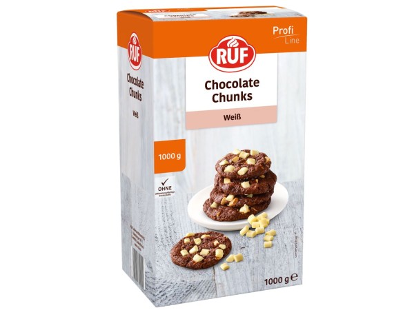 Chocolate Chunks Weiß 1kg