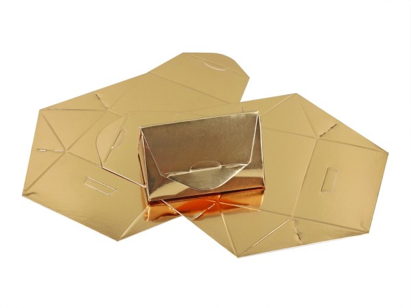 Pralinenverpackung Triangle gold 3er Set