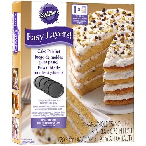 Wilton Cake Pan Easy Layers -20cm- Set/4_1