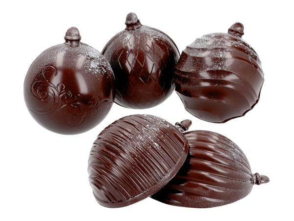 Schokoladenform Weihnachtskugeln